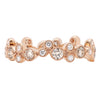 Rose Gold Diamond Cognac Bubble Band