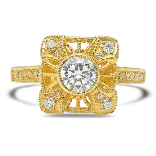 Yellow Gold Diamond Fashion Mount