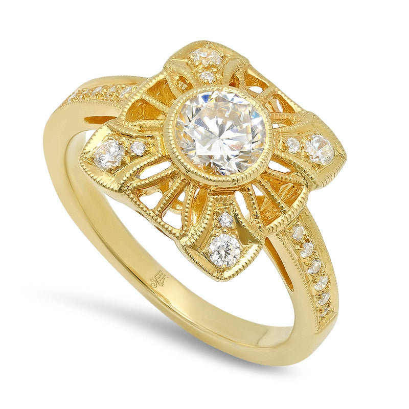 Yellow Gold Diamond Fashion Mount