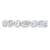 Round and Marquise Shape Round Diamond Band