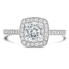 Diamond Halo Engagement Semi-Mount