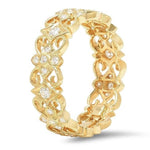 Diamond Floral Eternity Band