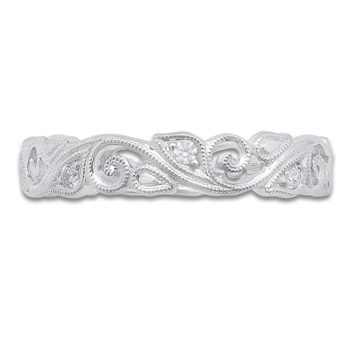 Diamond Floral Eternity Band