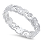 Diamond Floral Eternity Band