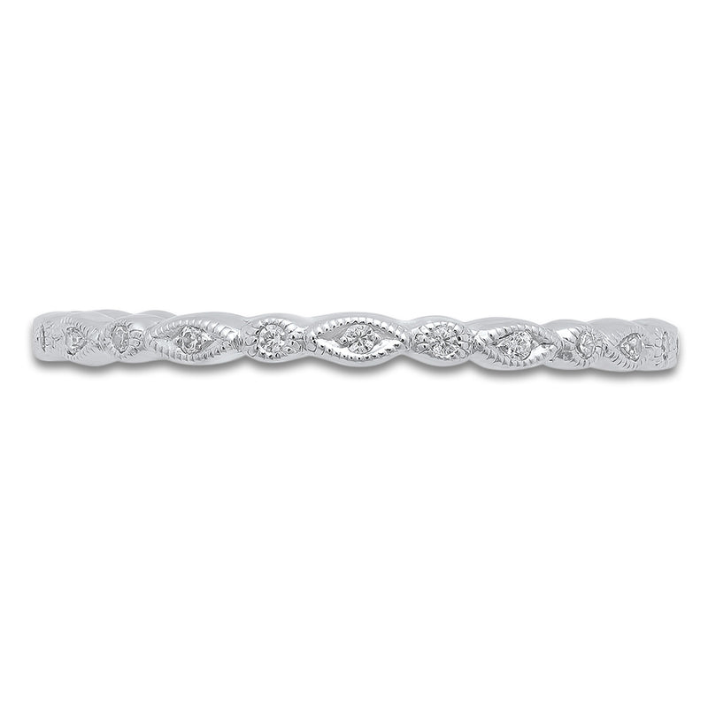 Marquise and Round Diamond Eternity Band