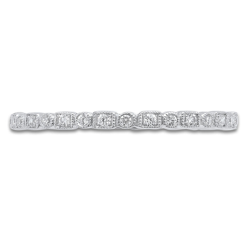 Round Diamond Micro Eternity Band