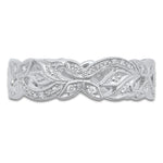 Diamond Floral Eternity Band