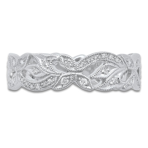 Diamond Floral Eternity Band