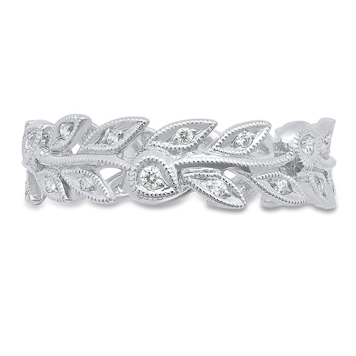 Diamond Floral Eternity Band