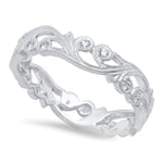 Diamond Floral Eternity Band