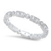 Milgrain Engraved Diamond Eternity Band