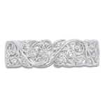 Diamond Floral Eternity Band