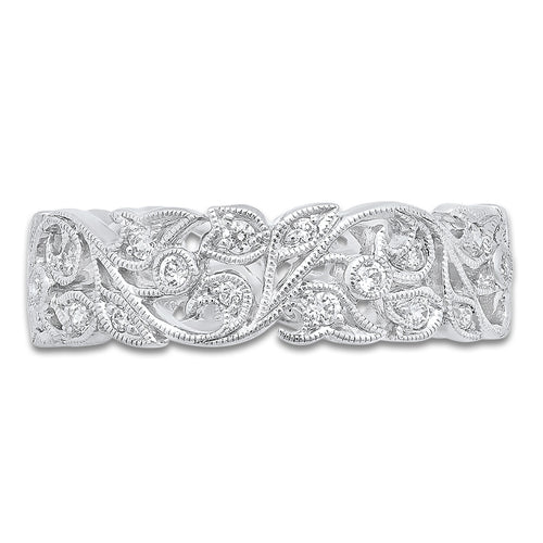 Diamond Floral Eternity Band