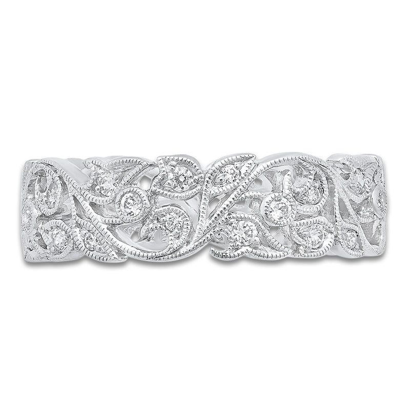 Diamond Floral Eternity Band