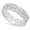 Diamond Floral Eternity Band