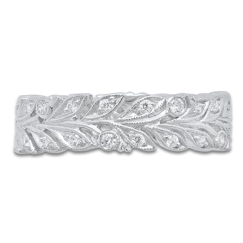 Diamond Floral Eternity Band