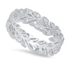 Diamond Floral Eternity Band