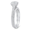 Round Diamonds Engagement Ring Semi-Mount with Matching Band