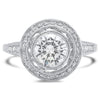 Bezel Set Diamond Engagement Semi-Mount