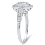 Bezel Set Diamond Engagement Semi-Mount