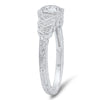 Vintage Inspired Diamond Engagement Semi-Mount