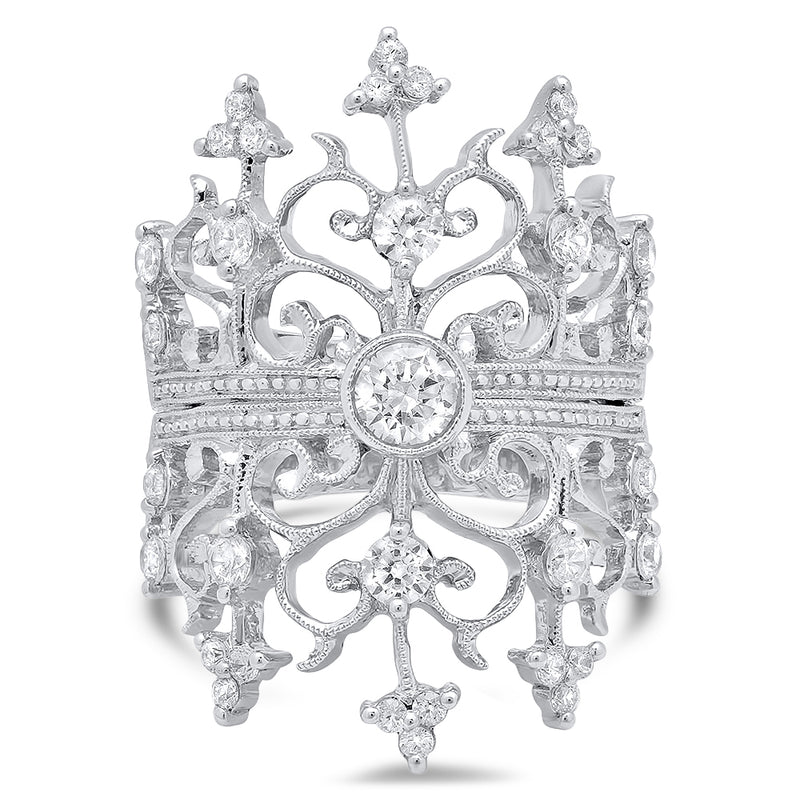 Diamond Crown Fashion Ring