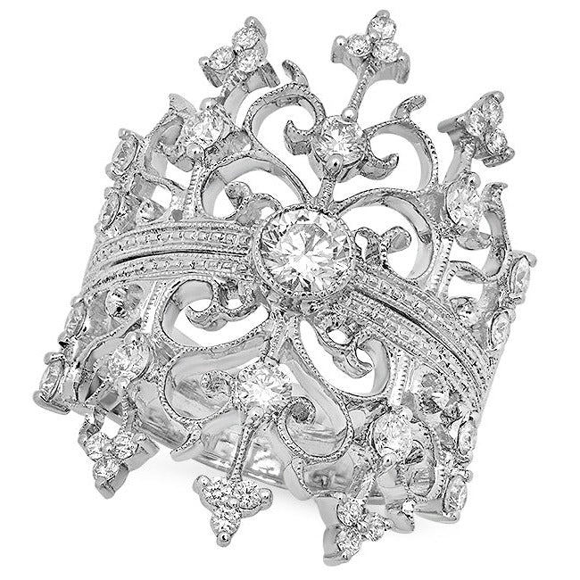 Diamond Crown Fashion Ring