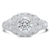 Art Deco Diamond Engagement Semi-Mount