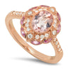 Rose Gold Diamond and Pink Sapphire Fashion Mount