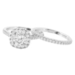 Diamond Halo Engagement Set