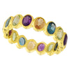 Bezel Set Multi Color Gemstone Eternity Band