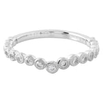 Bezel Set Round Cut Diamond V-Band