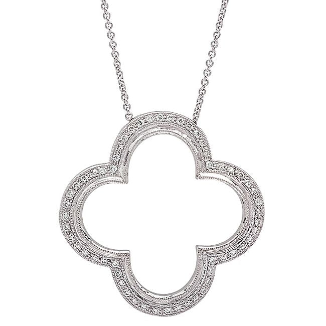 4 Leaf Diamond Clover Pendant