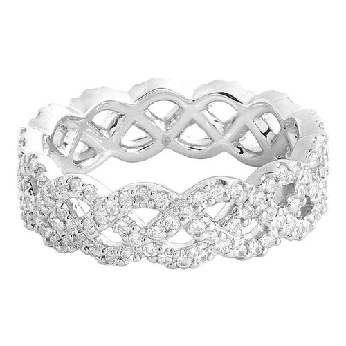 Round Diamond Eternity Infinity Band