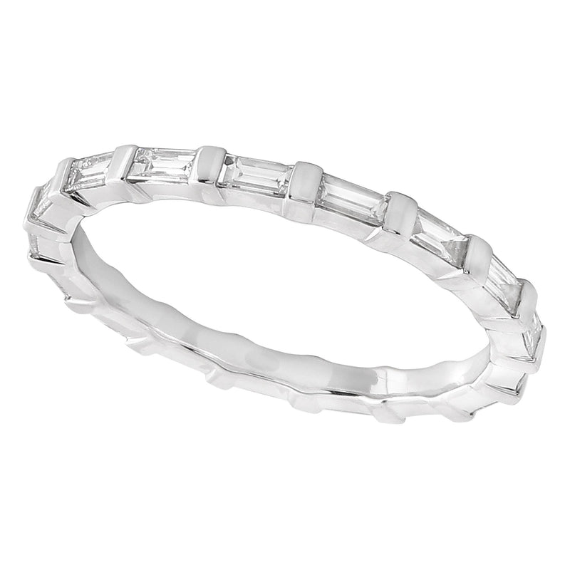 Bar Set Baguette Cut Diamond Eternity Band